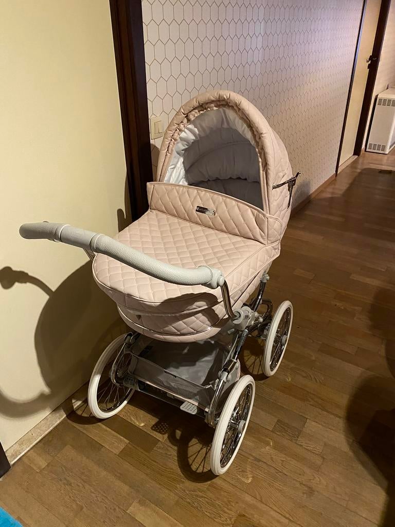 Bebecar kinderwagen volledig in het roze, Nieuw, Verstelbare duwstang, Ophalen, Kinderwagen