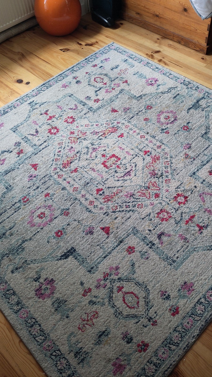 Tapis Savafieh carré, Ophalen, Grijs, Vierkant