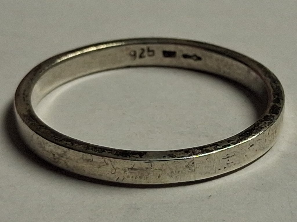 Bodemvondst oude zilveren herenring, Verzenden, Zilver