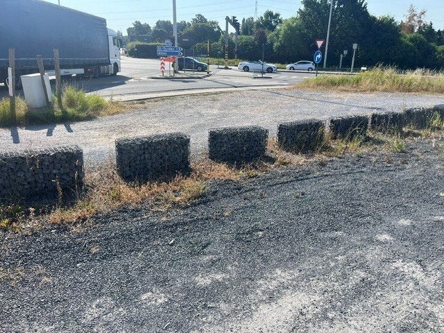35 stuks steenkorf - schanskorf, Ophalen, Gebruikt, IJzer