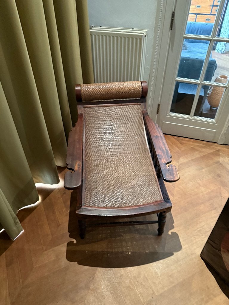 Vintage Koloniale Plantagestoel, Antiek en Kunst, Ophalen