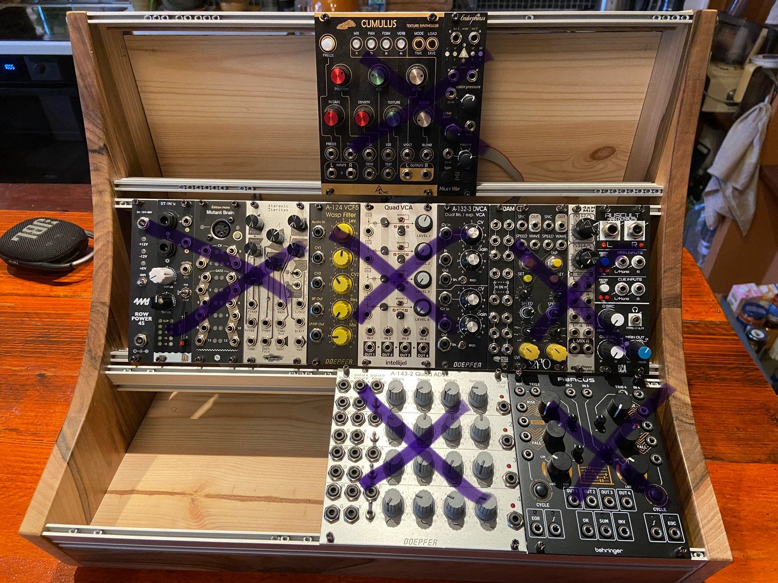 Boitier eurorack case 9U 84HP, Muziek en Instrumenten, Ophalen, Zo goed als nieuw