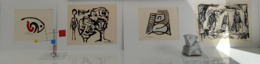 GER Ruyters/set van 4 schilderijen (Groot formaat/1963), Antiek en Kunst, Ophalen