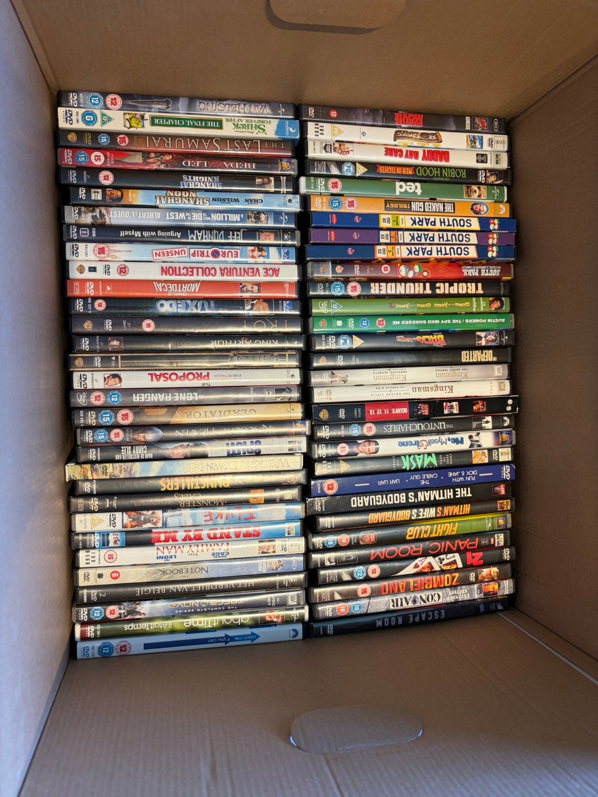 Lot van 100 DVD’s, Ophalen, Gebruikt