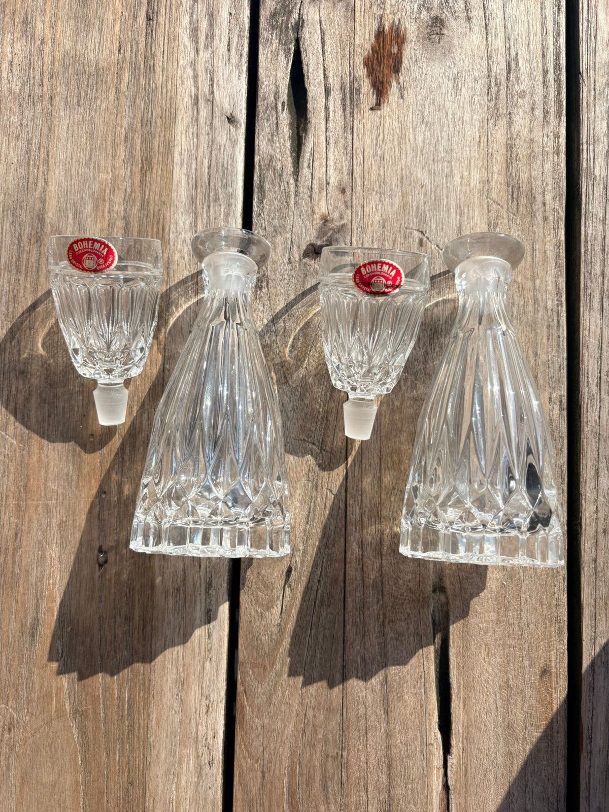 2 verres en cristal de Bohême, Enlèvement, Comme neuf