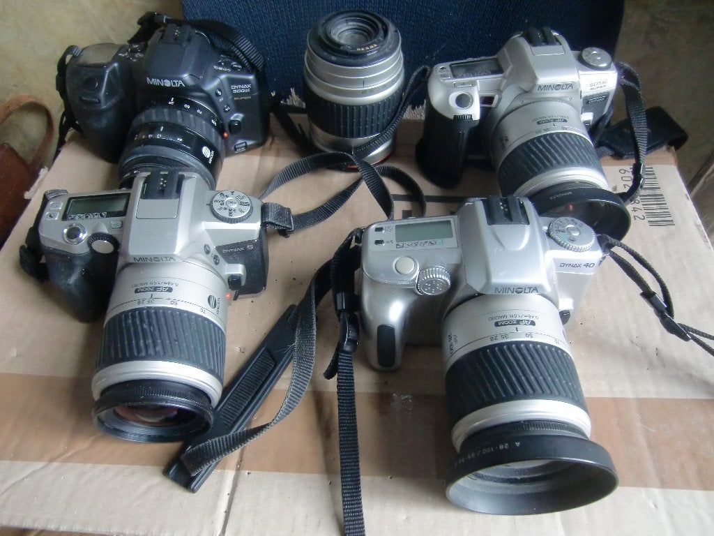 lot Minolta dynax AF, Ophalen of Verzenden, Zo goed als nieuw, Spiegelreflex, Minolta