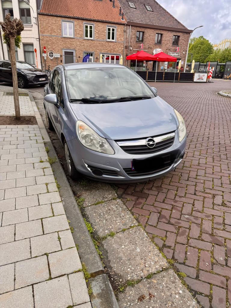 Opel Corsa 1.0 Benzine 119.000km Airco, Voorwielaandrijving, Stof, Zwart, Blauw