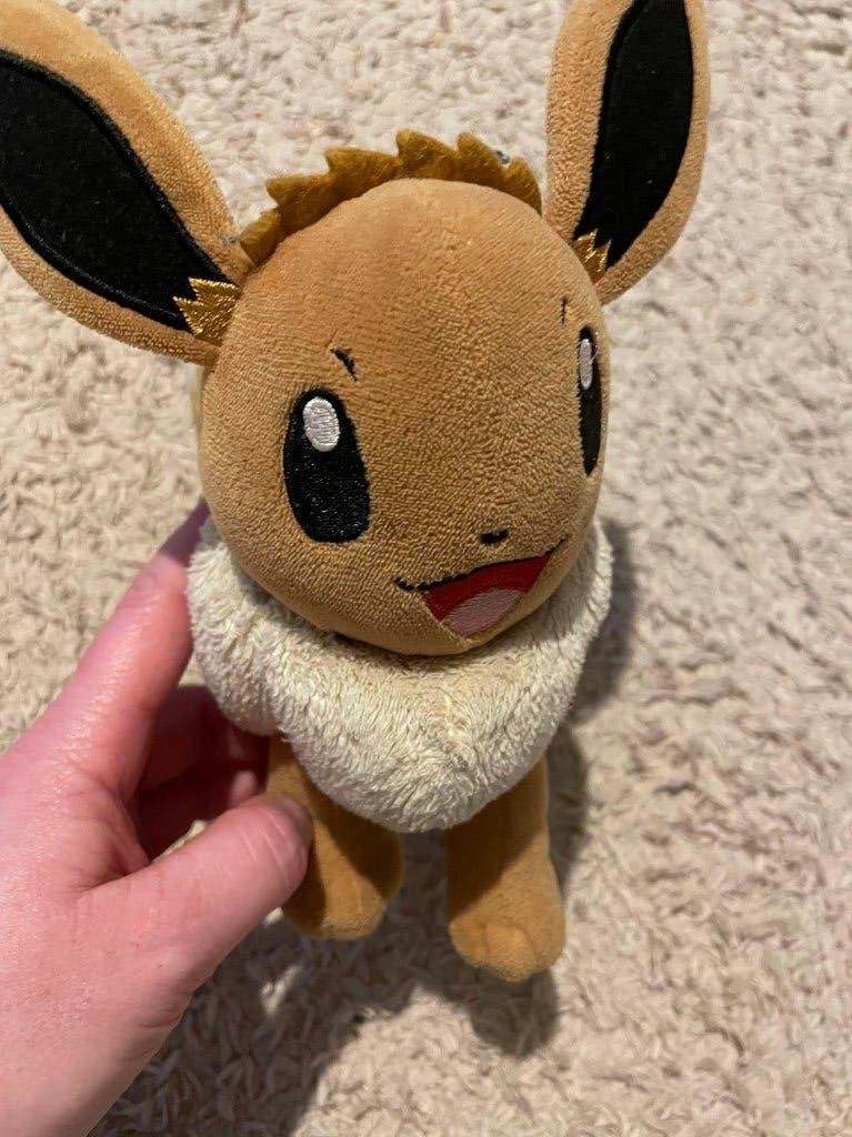 Knuffel Eevee, Pokémon, Ophalen of Verzenden, Gebruikt