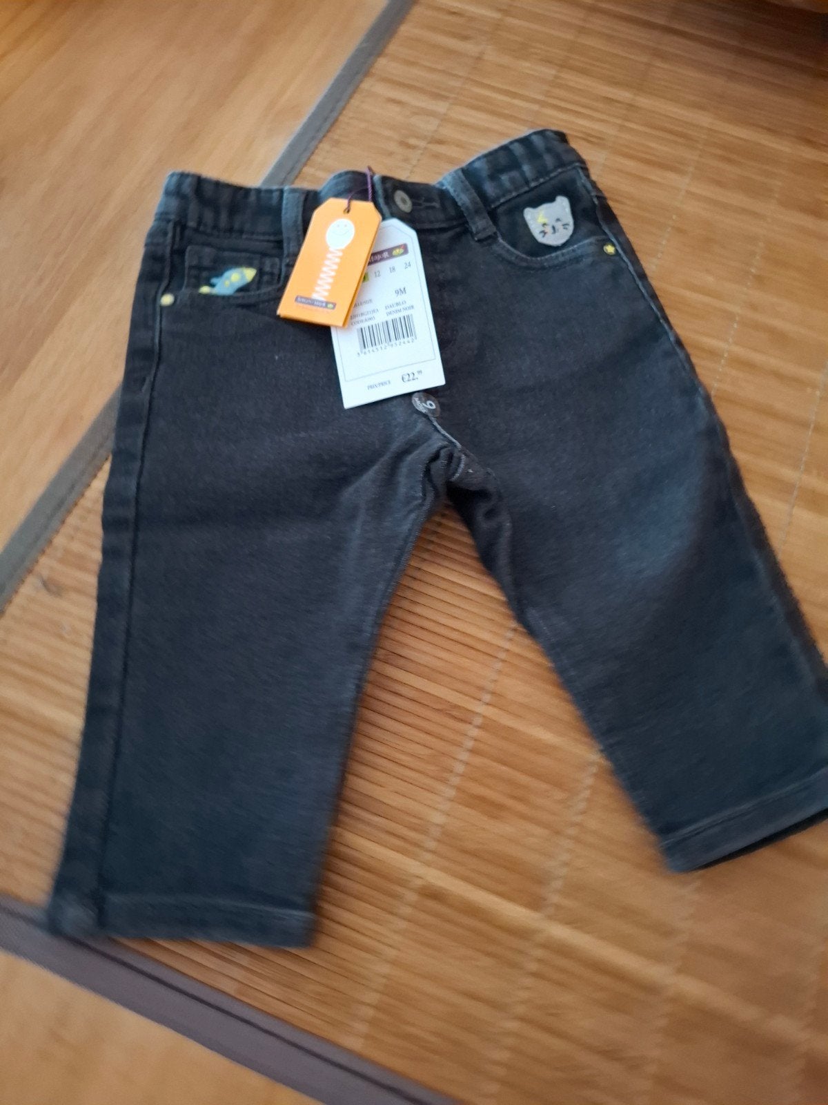zwarte jeans " Sergent Major " maat 74, Kinderen en Baby's, Babykleding | Maat 74, Broekje, Nieuw, Ophalen of Verzenden, Sergent Major