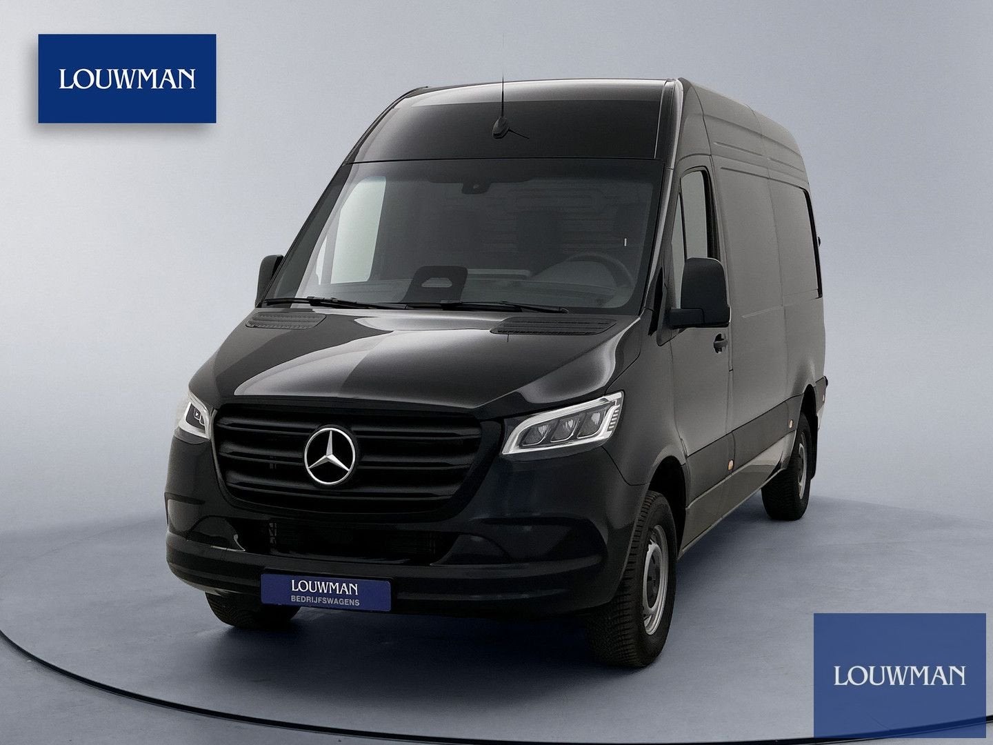 Mercedes-Benz Sprinter 317 1.9 CDI L2H2 Pro Led 3500KG trekg, Automaat, Zwart, Bedrijf, Diesel