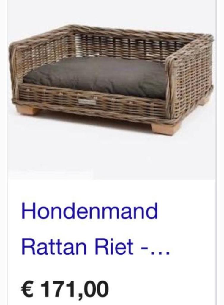 NIEUWE grote hondenmanden,Friendly Pet , 2 stuks,p.st.€49,95, Ophalen, Nieuw, Riet