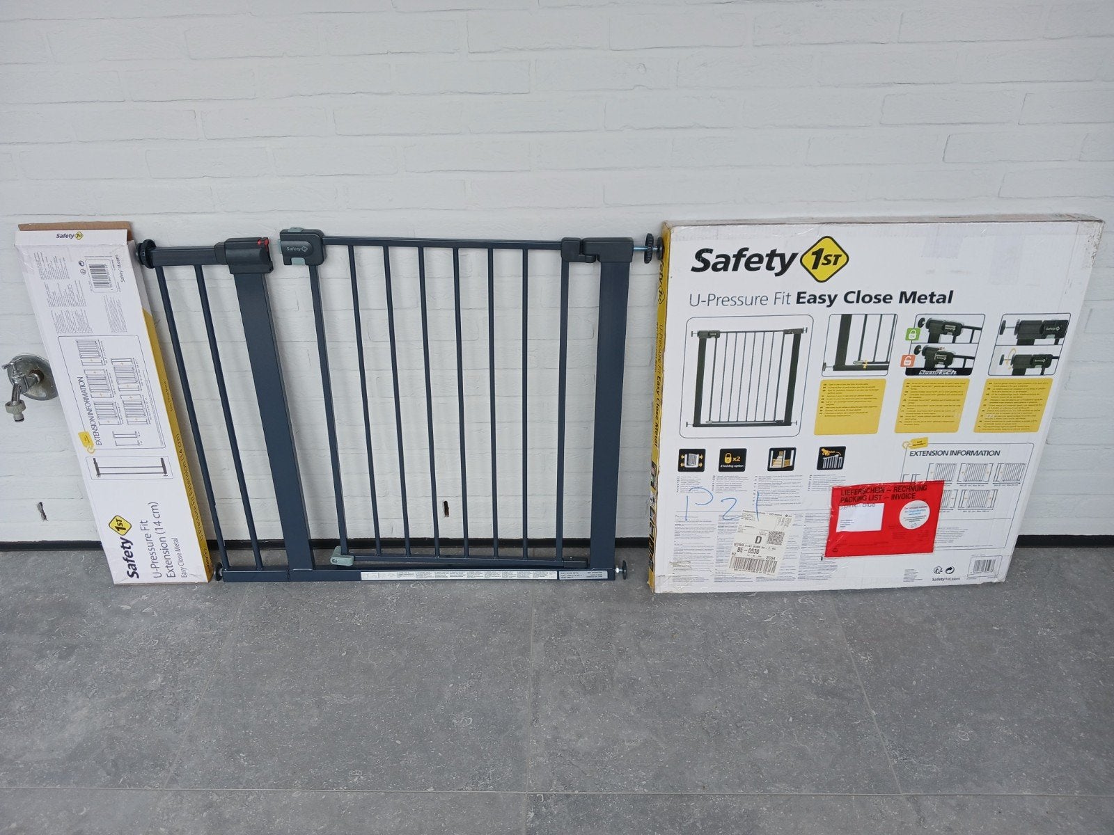 traphekje(80cm) + verlengstuk(14cm), Ophalen, Zo goed als nieuw, Klemhekje, Metaal of IJzer