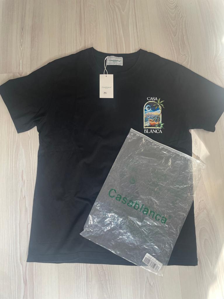 Casablanca T-shirt maat L, Vêtements | Hommes, T-shirts, Enlèvement ou Envoi, Neuf, Taille 52/54 (L), Noir