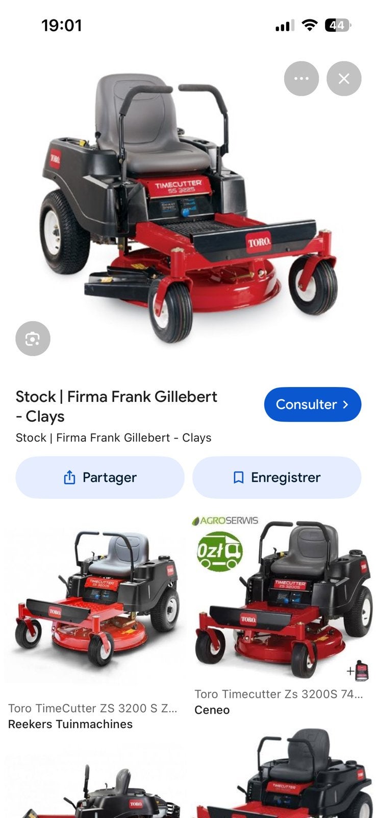 Tondeuse autotractée marque toro zs 3200s, Enlèvement ou Envoi, Comme neuf