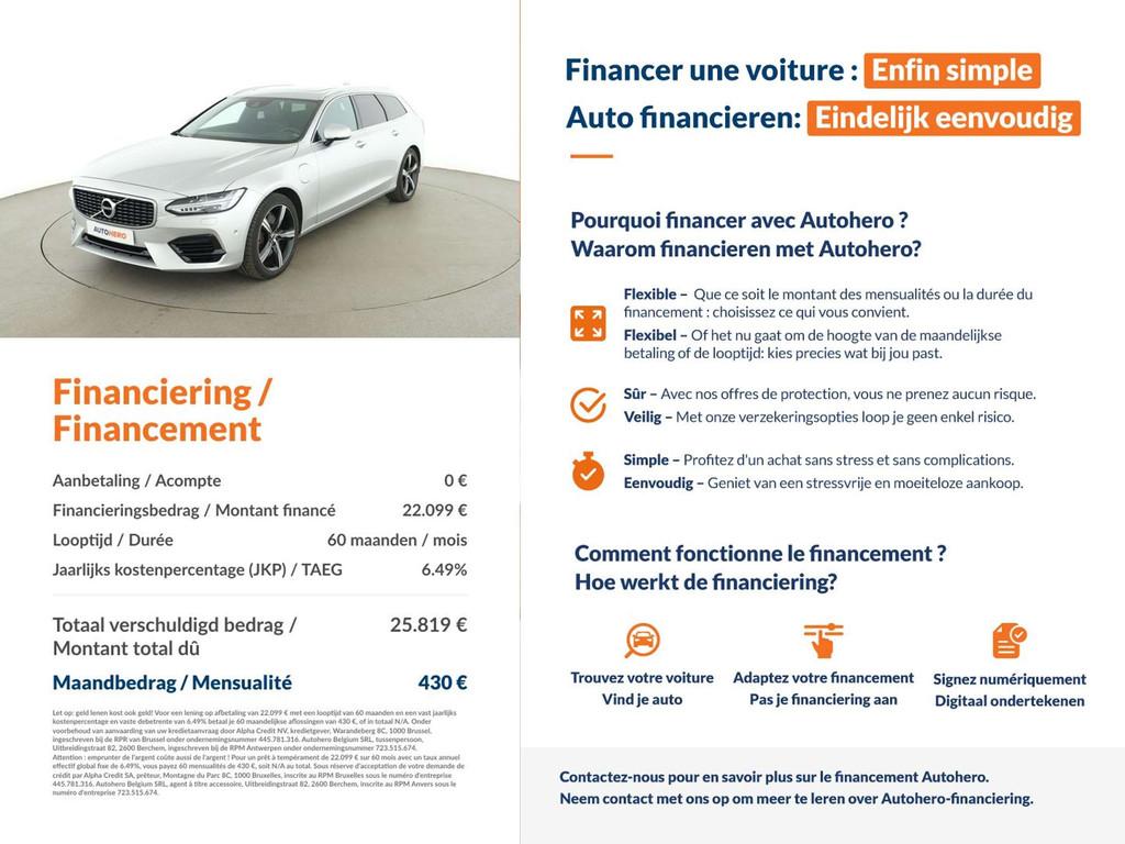 Volvo V90 2.0 T8 Plug-in Hybrid R-Design AWD (bj 2017), Auto's, Automaat, 1969 cc, Parkeersensor, Hybride Elektrisch/Benzine