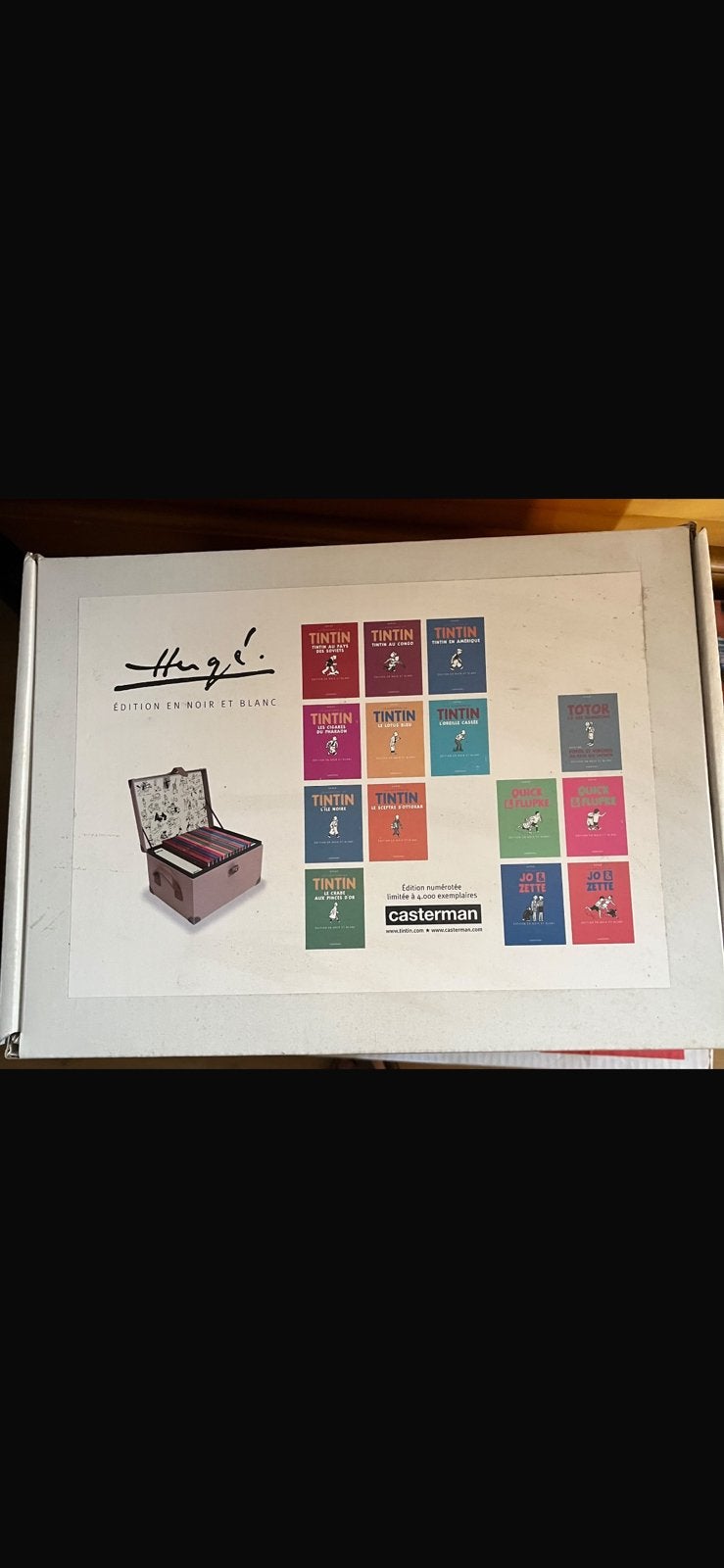 Coffret Tintin Valise Hergé  N&B 0789/4000 - NEUF, Série complète ou Série, Enlèvement, Neuf