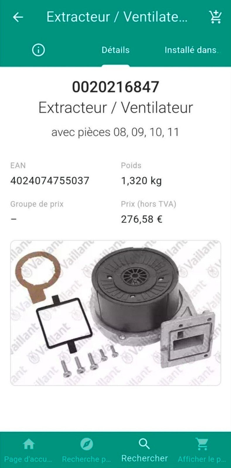 Ventilateur Vaillant ecoTEC Pro / Pure (100% neuf), Ophalen of Verzenden, Nieuw