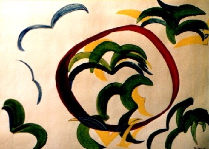 Kunsthandel Gennep - "Trekvogels", Antiquités & Art, Art | Peinture | Moderne, Enlèvement ou Envoi, Papier/carton, Peint à la main