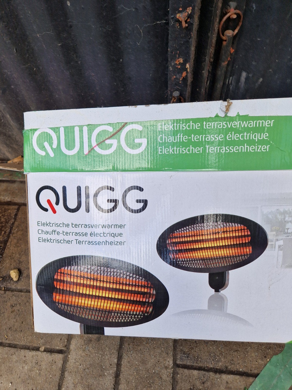 quigg terrasverwarmer, Jardin & Terrasse, Plafond, Électrique, Enlèvement, Neuf