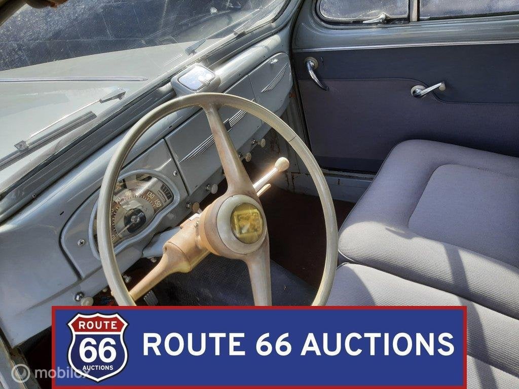 Peugeot 203C | 1955 | Route 66 Auctions, Auto's, Zwart, Bedrijf, Handgeschakeld, Overige carrosserie