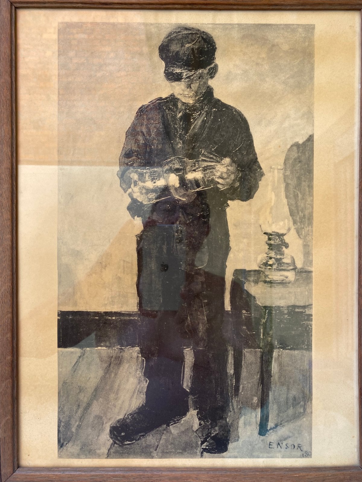 James Ensor ( 1860 - 1949 ), Antiek en Kunst, Gesigneerd, Ophalen of Verzenden
