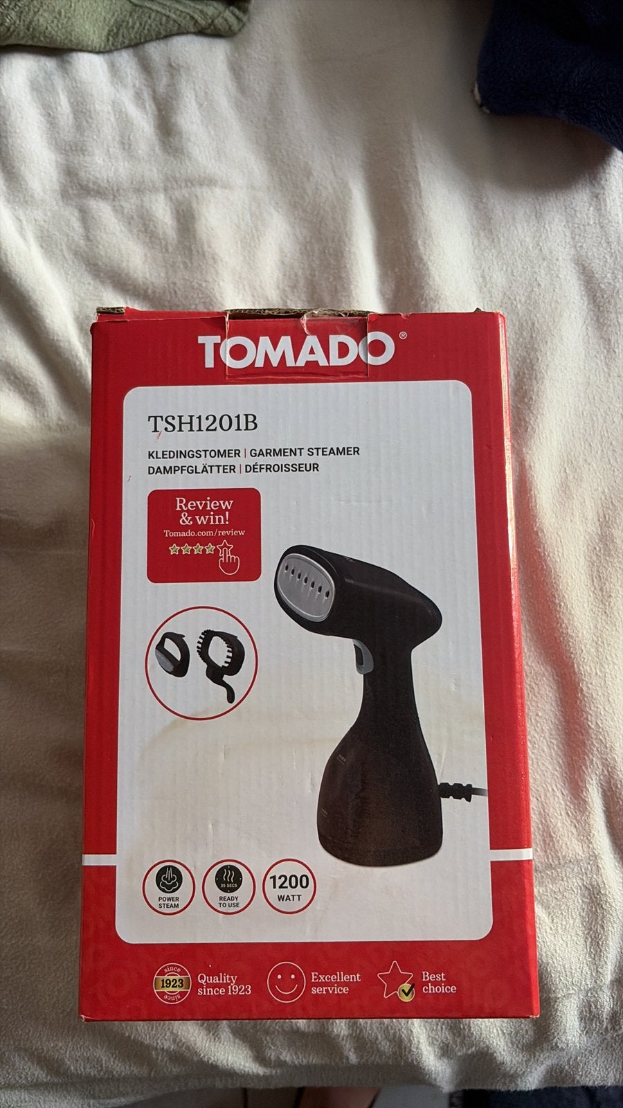 Tomado kledingstomer, Electroménager, Vapeurs, Enlèvement ou Envoi, Comme neuf, Défroisseur