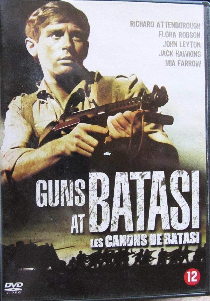 DVD OORLOG- GUNS AT BATASI (RICHARD ATTENBOROUGH), Cd's en Dvd's, Alle leeftijden, Ophalen of Verzenden, Zo goed als nieuw, Oorlog