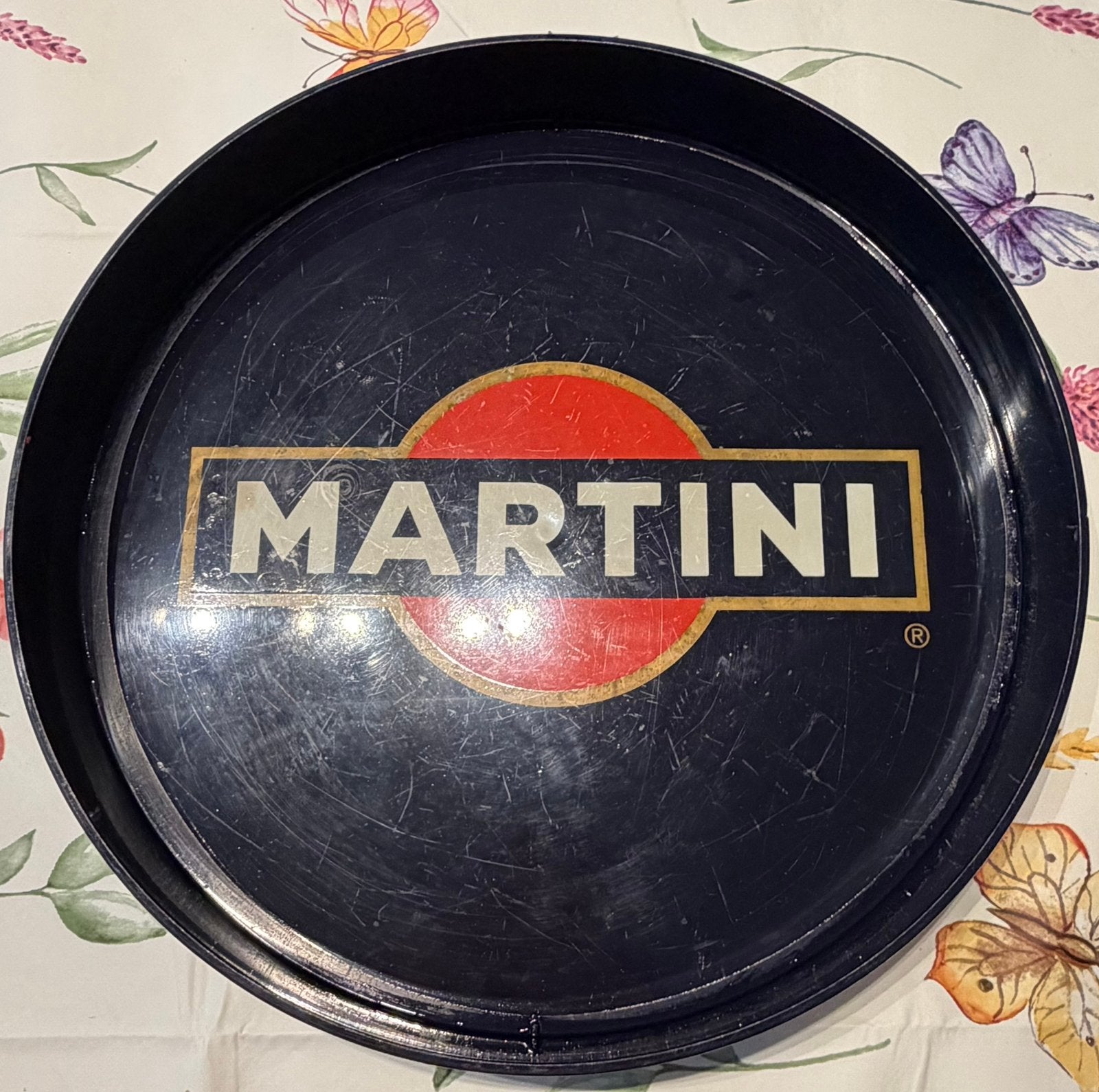 Dienblad Martini, Verzamelen, Glas en Drinkglazen, Ophalen, Zo goed als nieuw