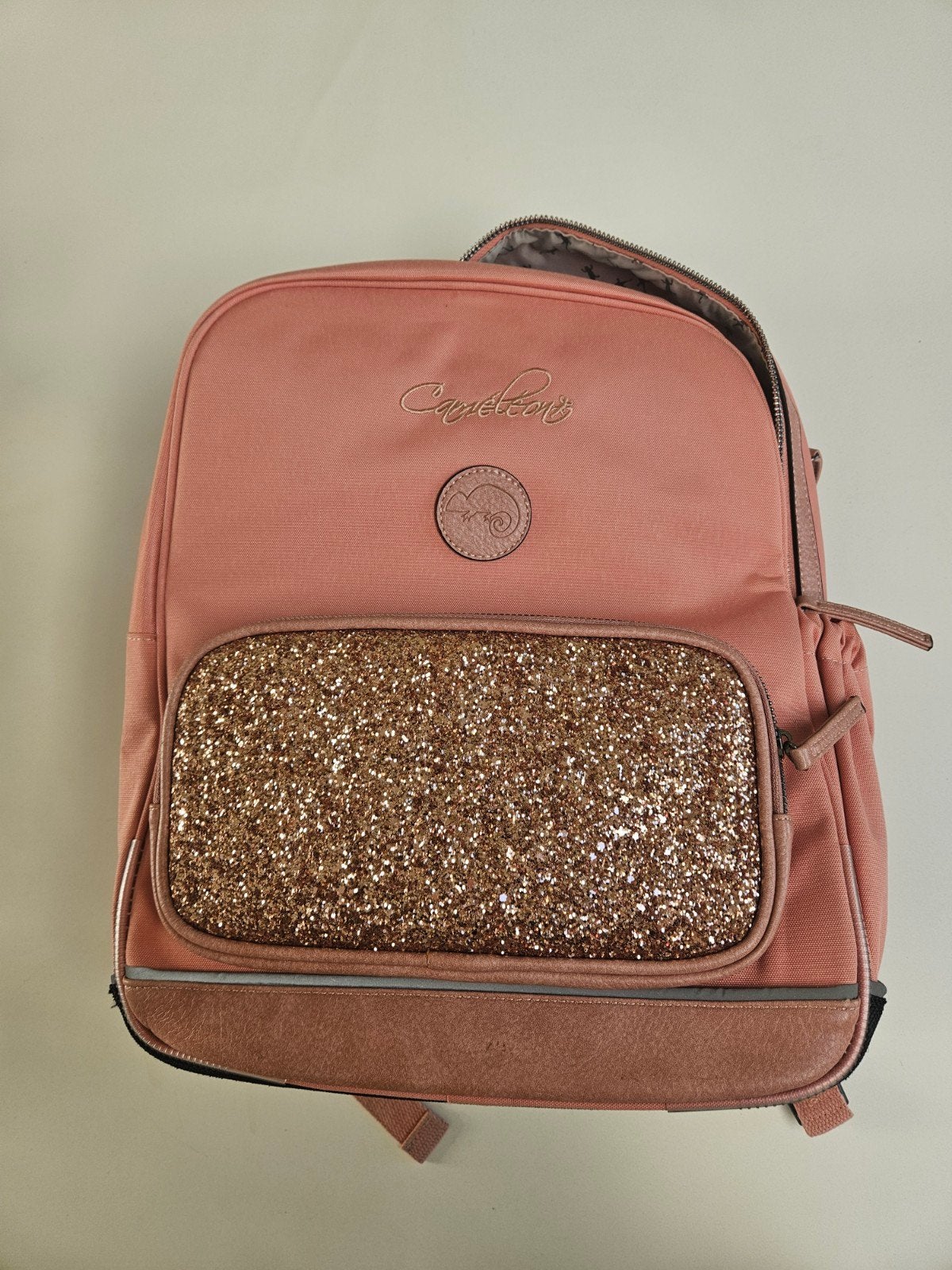 Rugzak boekentas Kameleon roze, Bijoux, Sacs & Beauté, Enlèvement, Utilisé, Autres marques