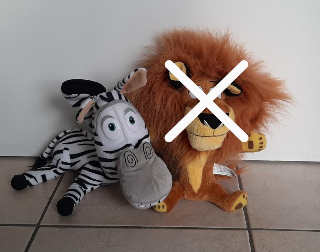 Knuffel/pluche Marty van tekenfilm Madagascar, Kinderen en Baby's, Speelgoed | Knuffels en Pluche, Disney, Ophalen of Verzenden