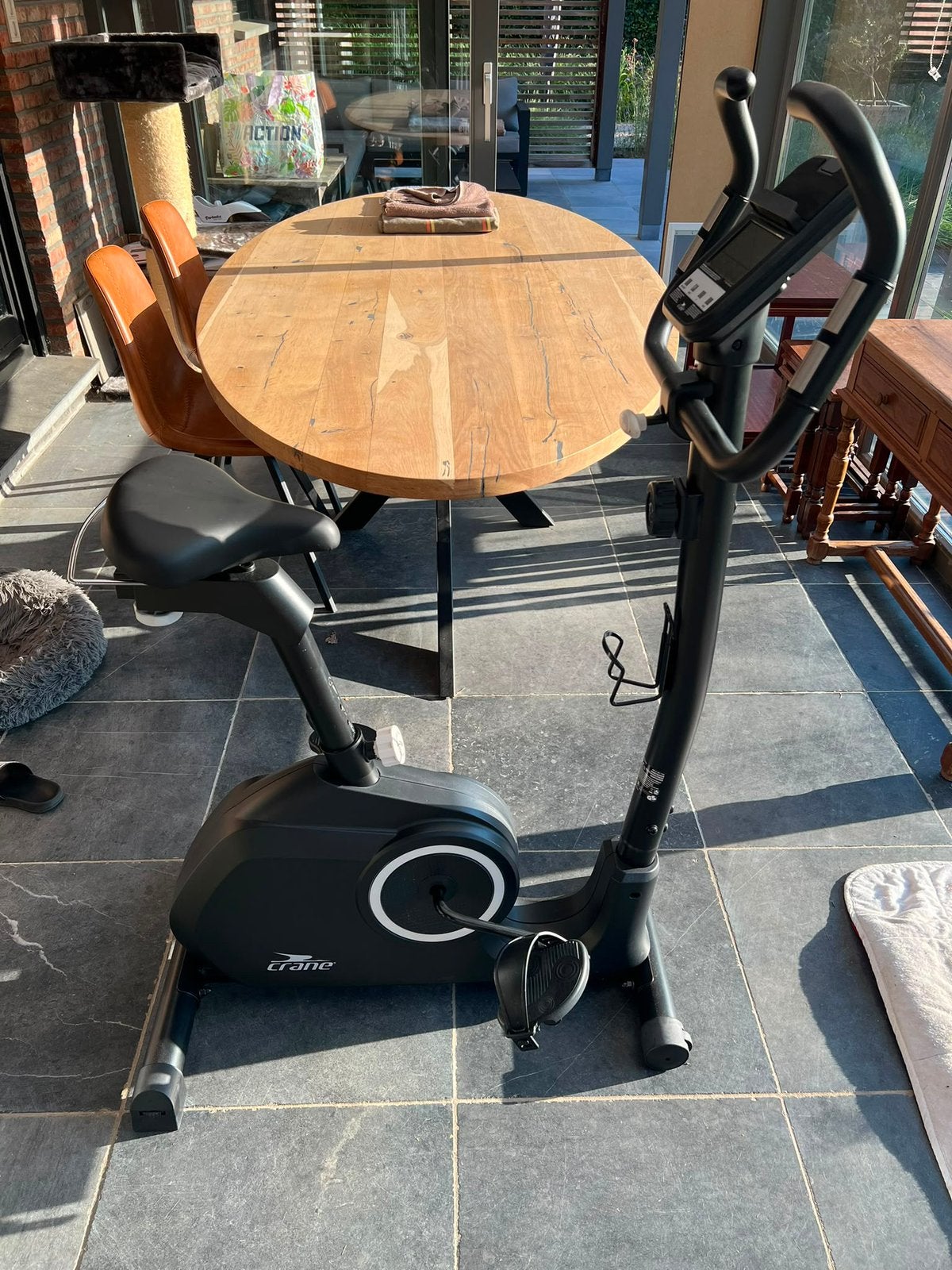 Crane hometrainer, Ophalen, Zo goed als nieuw, Metaal, Benen