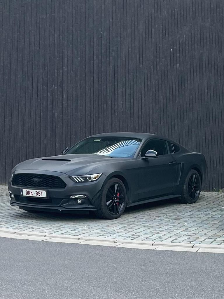 Ford mustang ecoboost 2.3, Auto's, Achterwielaandrijving, 4 cilinders, 233 kW, Zwart