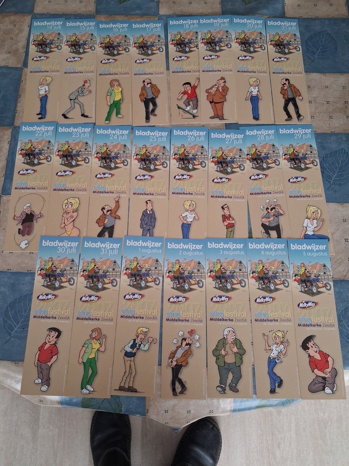 23 bladwijzers kiekeboe  Middelkerke  2007, Ophalen of Verzenden