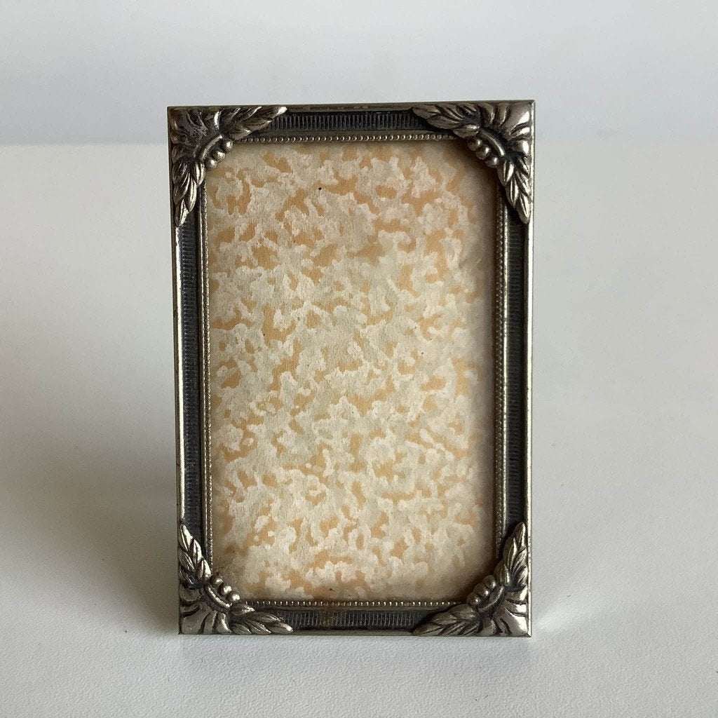 Schattig klein art deco fotolijstje met glas, TV, Hi-fi & Vidéo, Photo | Cadres photo, Avec verre, Enlèvement ou Envoi, Argent