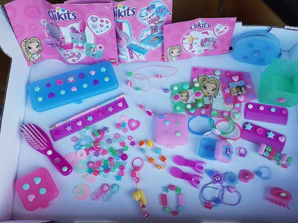 Clikits LEGO accessoires cheveux porte monnaie plumier, Enlèvement ou Envoi, Utilisé, Fille