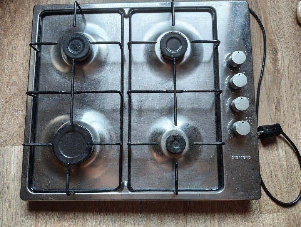 Gas kookplaat Siemens, Elektronische apparatuur, Ophalen, Gebruikt, 4 kookzones, Inbouw