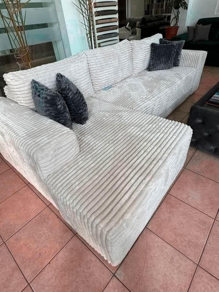 Luxe Corduroy Hoekbank 245x160 – Modern & Comfortabel, Verzenden, Stof