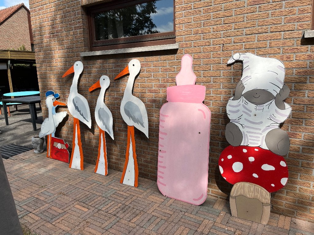 geboorteborden en feestborden, Kinderen en Baby's, Ophalen, Gebruikt, Geboortebord