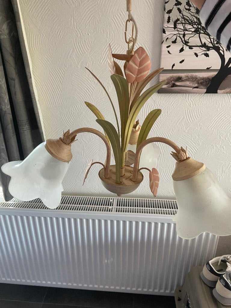 Luchter, Huis en Inrichting, Lampen | Hanglampen, Ophalen, Gebruikt, Metaal