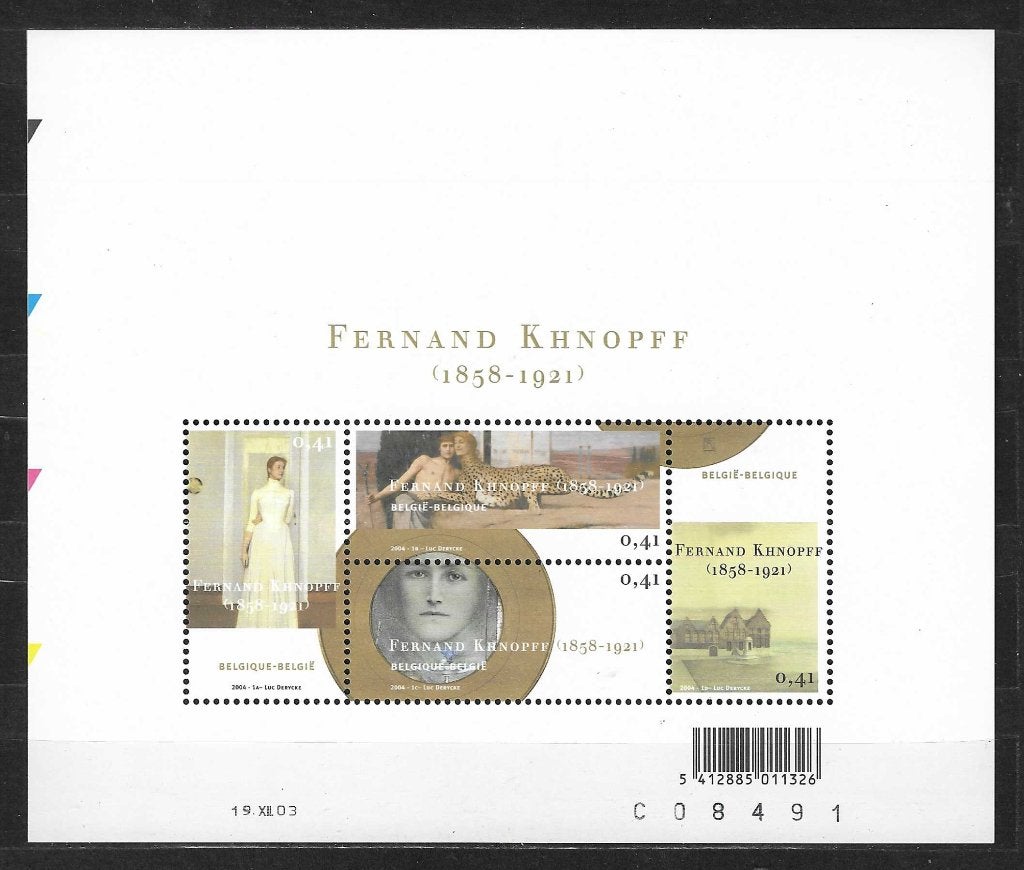 België OPC BL107 Fernand Khnopff **, Kunst, Ophalen of Verzenden, Postfris, Postfris