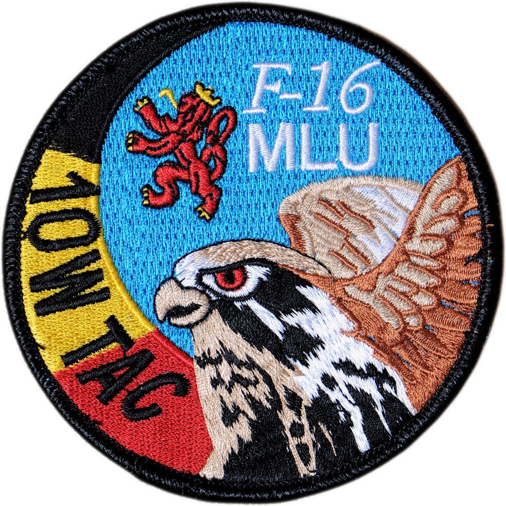10 WTac - F-16 MLU - Patch (swirl), Collections, Objets militaires | Général, Envoi, Armée de l'air, Emblème ou Badge