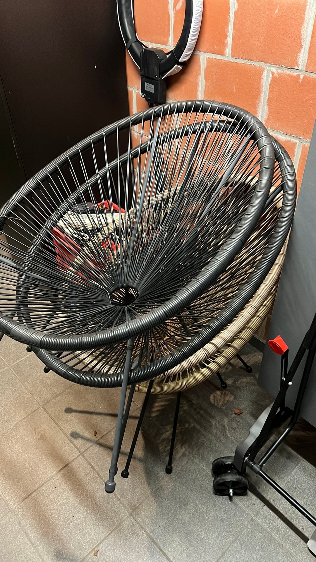 4 tuinstoelen, Tuin en Terras, Ophalen, Gebruikt, Plastic