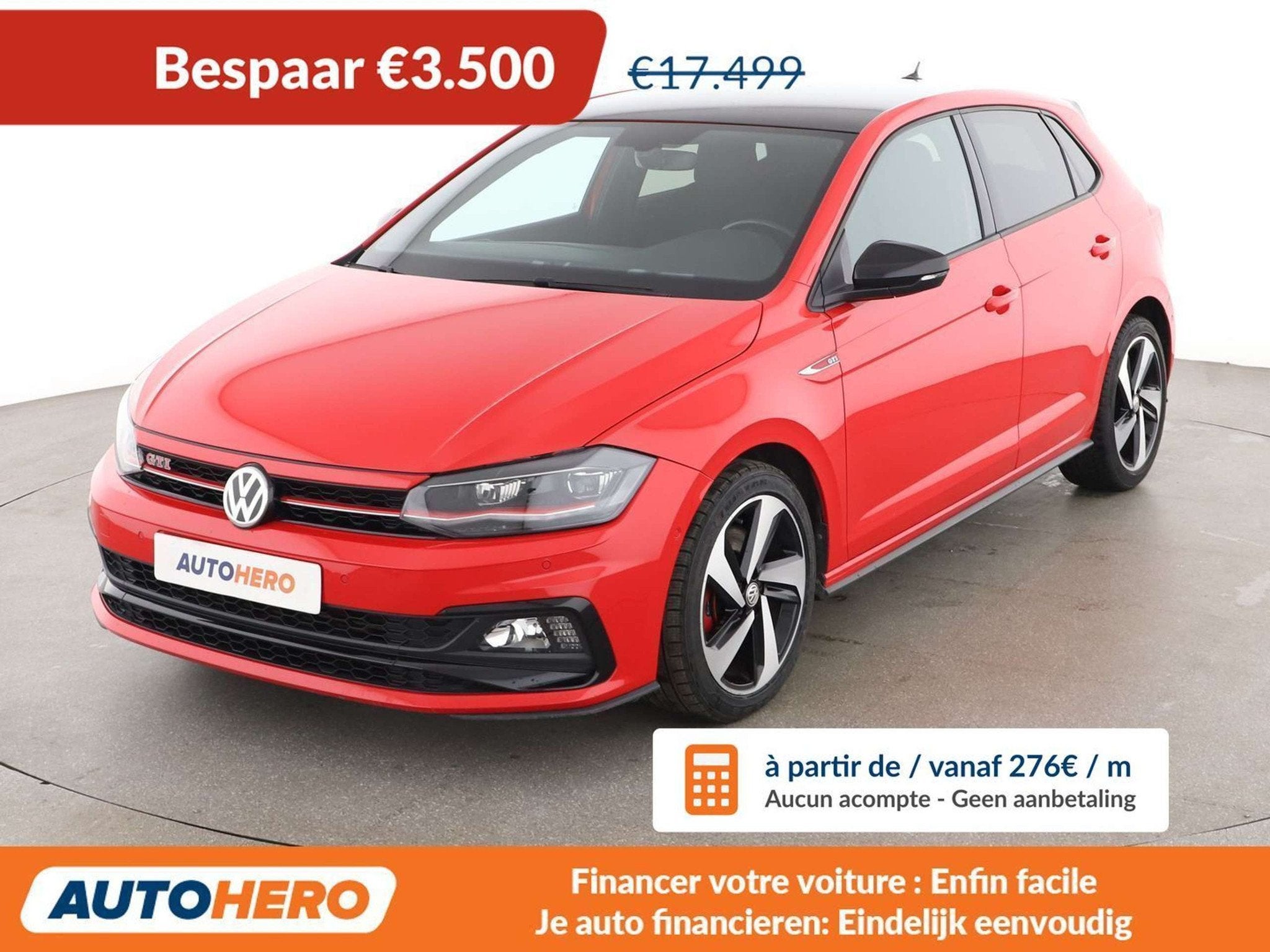 Volkswagen Polo 2.0 TSI GTI (année de construction 2018), Autos, Volkswagen, Achat, 200 ch, Anti démarrage, Noir