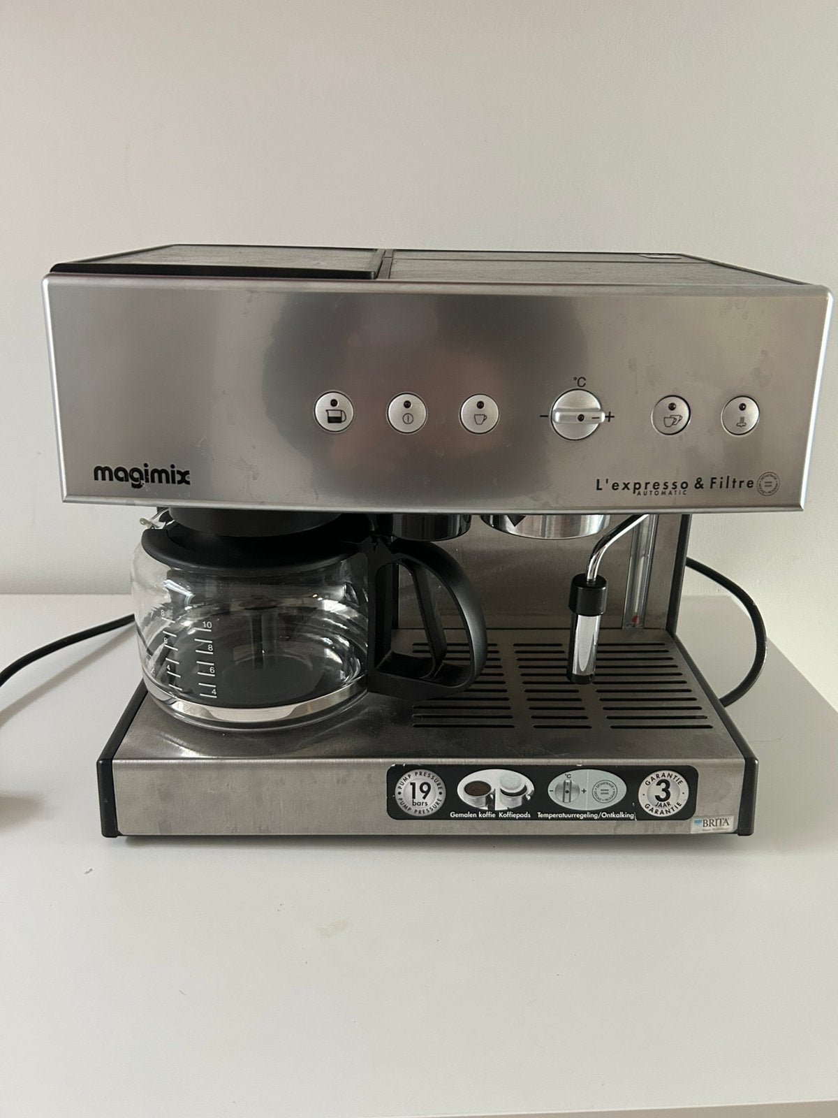 Koffiemachine, Enlèvement, Comme neuf, Cafetière, Tuyau à Vapeur