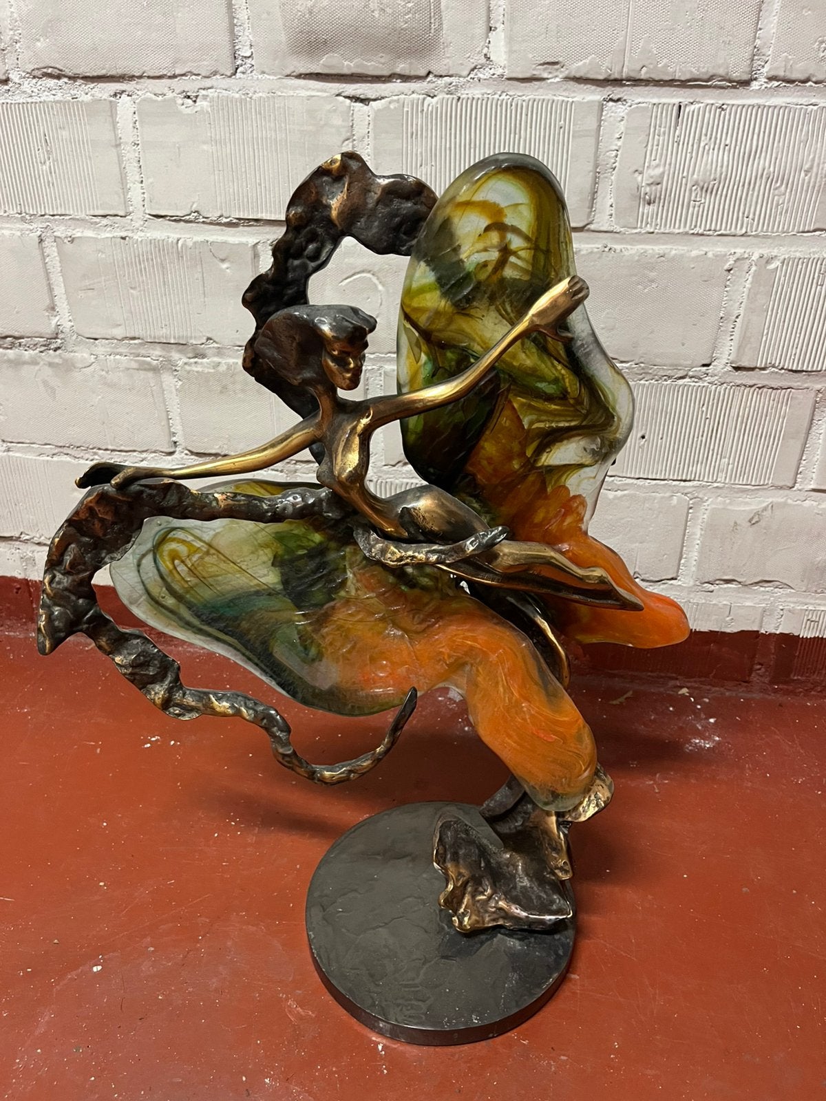 Sculptuur van Ives Lohe. “Nimphea”, Antiek en Kunst, Ophalen, Brons
