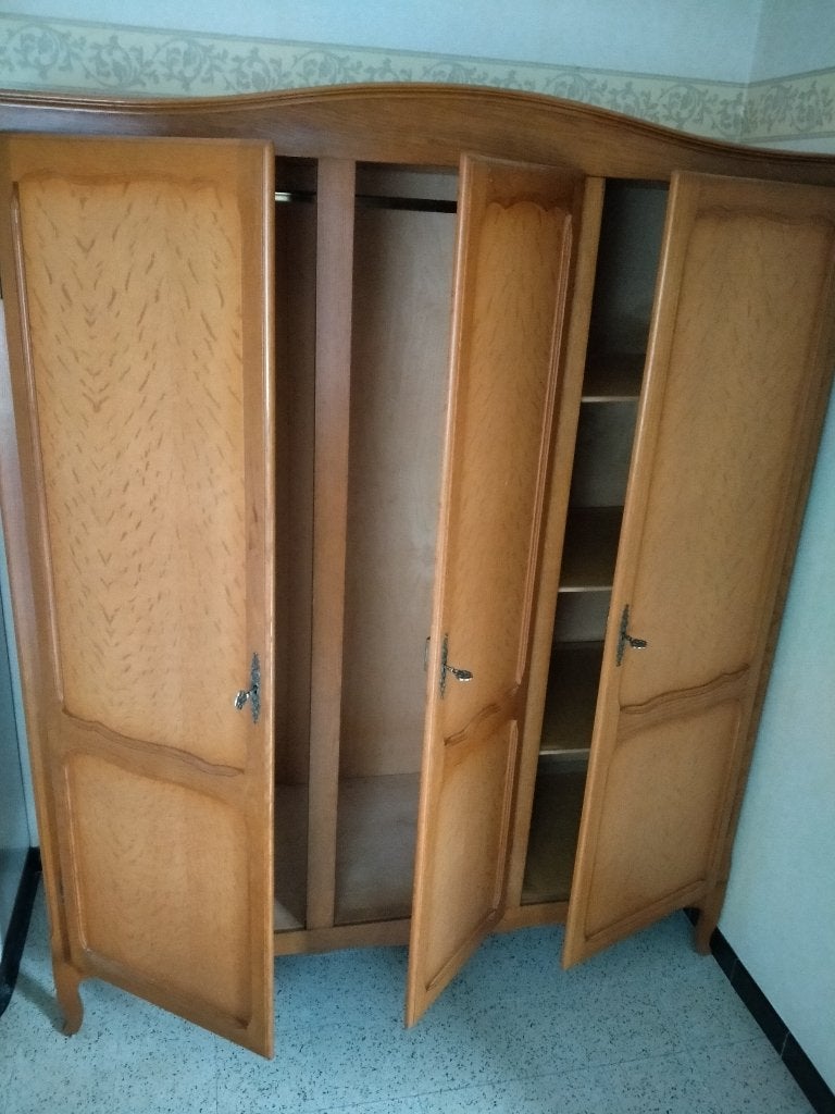 Kleerkast hout, Huis en Inrichting, Ophalen, Met deur(en), Gebruikt, 100 tot 150 cm