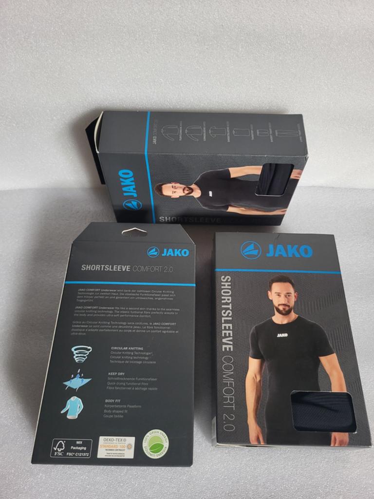 JAKO shortsleeve - Black - XXL, Ophalen of Verzenden