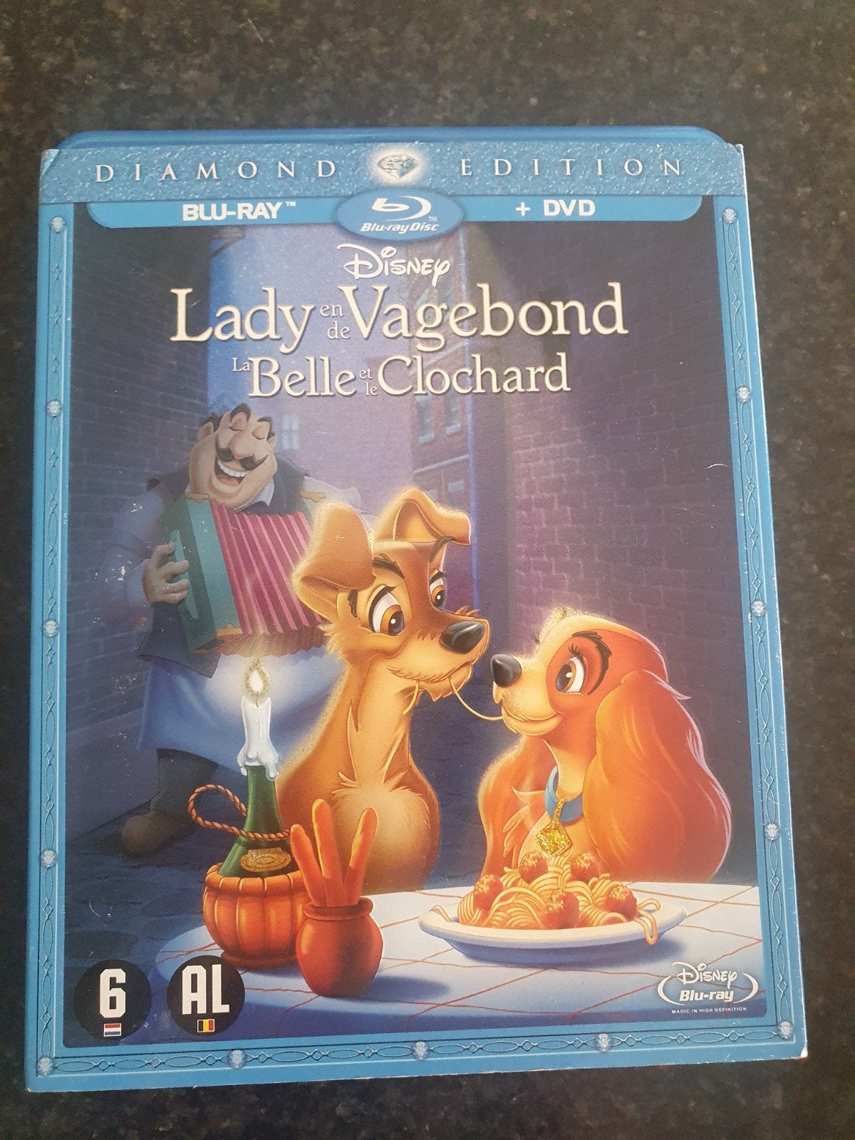 Disney La Belle et le Clochard (15) blu ray et dvd NL FR, Enlèvement ou Envoi