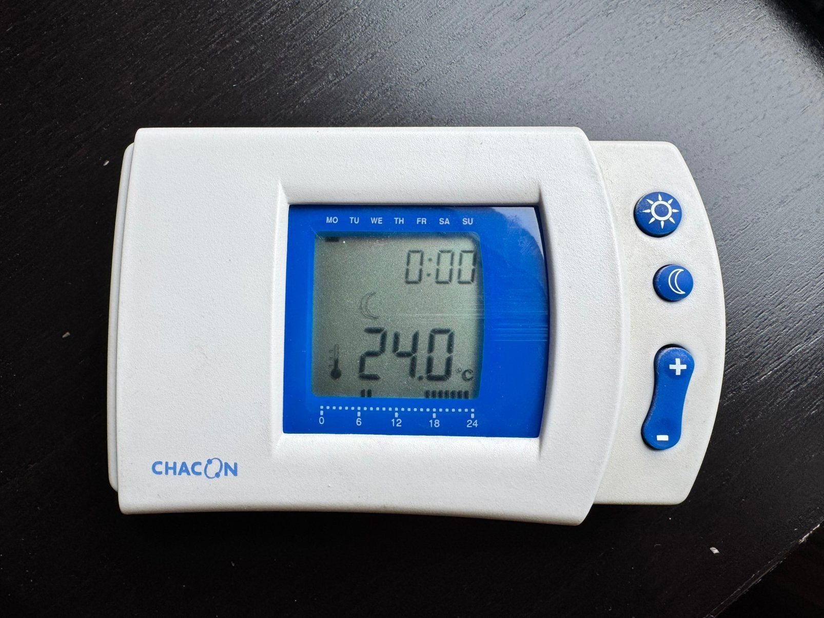 Chacon programmeerbare thermostaat, Ophalen, Gebruikt