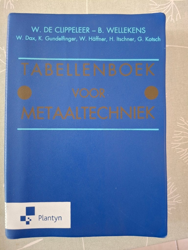 Tabellenboek voor metaaltechniek, Boeken, Ophalen, Zo goed als nieuw